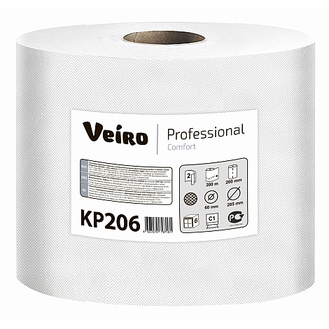 Полотенца бумажные с центральной вытяжкой Veiro Professional Comfort KP206